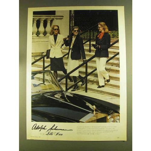 1980 Adolph Schuman for Lilli Ann Blazers Ad
