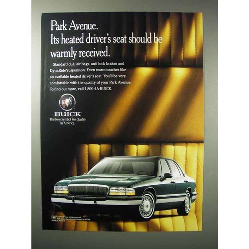 1993 Buick Park Avenue Car Ad - Heated Driver's Seat
