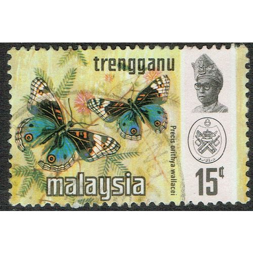 Trengganu 1971 Butterflies 15c Multicoloured SG115 FU