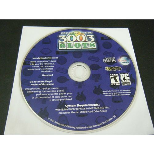 Virtual Vegas Slots 3003 (PC, 2007) - Disc Only!!!