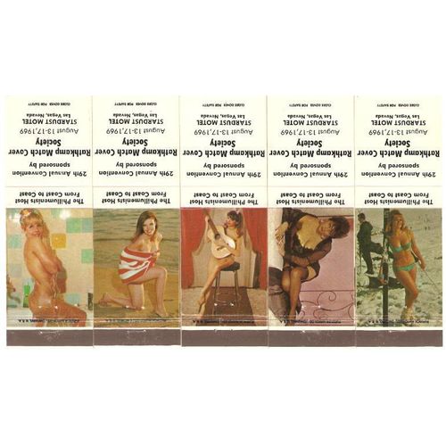 Nevada Las Vegas Matchcover Set Pin Up / Nudes / Girlie / Glamour The Phil~147