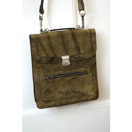 Vintage Ladies Leather Satchel Cross Body Messenger Handbag Shoulder Bag