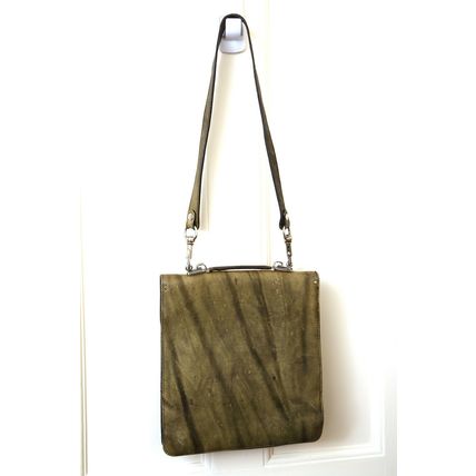 Vintage Ladies Leather Satchel Cross Body Messenger Handbag Shoulder Bag