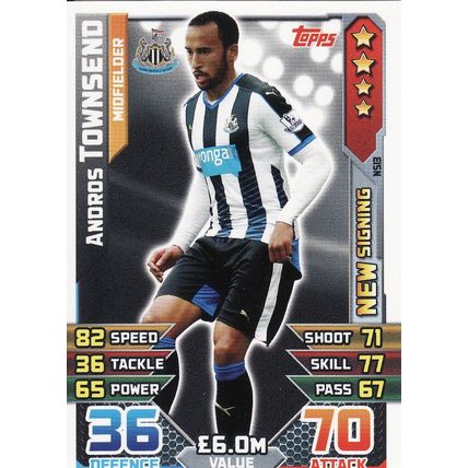 Match Attax 2015/2016 Extra NS13 Andros Townsend Newcastle United
