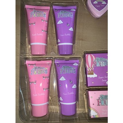 New Kids Glitter Fairies Castle Bath Gift Set *damaged Box/packaging