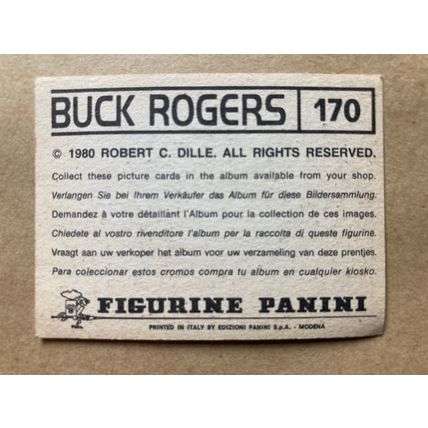 Buck Rogers Sticker # 170 (A) unused 1980 Panini