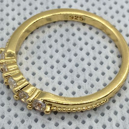 Ring Wedding Simple Yellow Gold Plate Slim #285 USA Seller