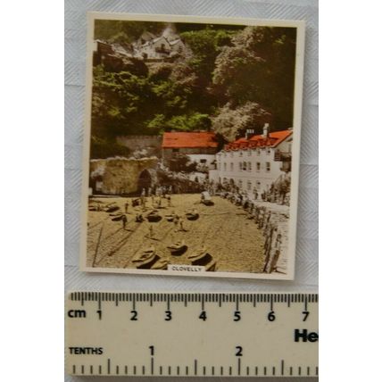 1939 Hill's Views of Interest No. 104 Clovelly, hand coloured