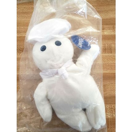 Pillsbury Dough Boy Beanie Plush Toy 1997 New in Sealed Plastic