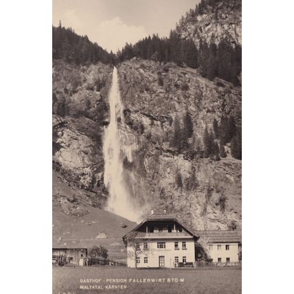 Maltatal Karnten Gasthof Pension Fallerwirt Real Photo Austria Postcard