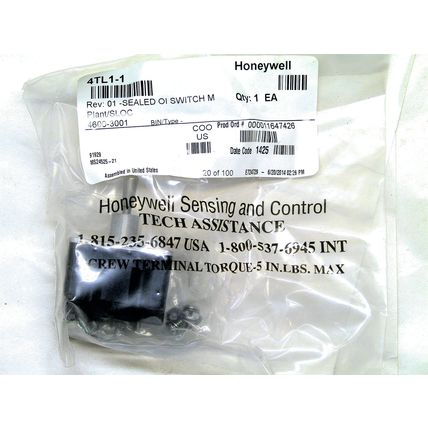 NOS 4TL1-1 HONEYWELL 91929 4PDT ON-OFF-ON SCEW TERMINAL SEALED