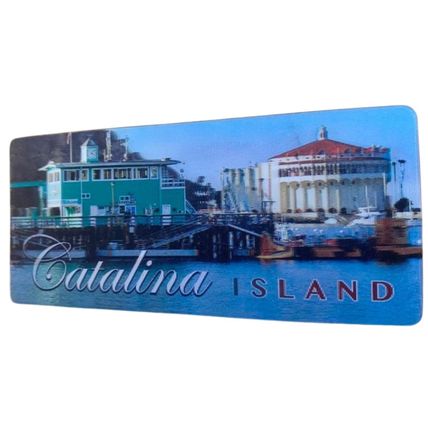 Catalina Island Boat Docks 3D Fridge Magnet