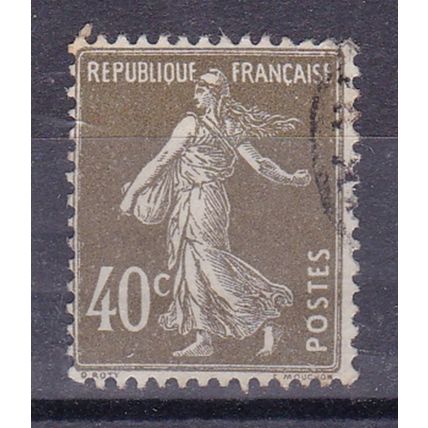 FRANCE 1920 SOWER 40c GREEN USED SG417