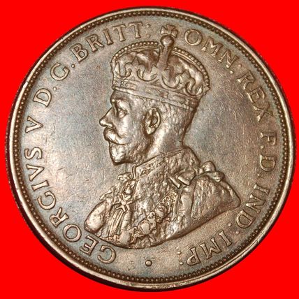 BRITAIN DIES: AUSTRALIA★1 PENNY 1919 DOT★GEORGE V 1911-1936★LOW START★NO RESERVE