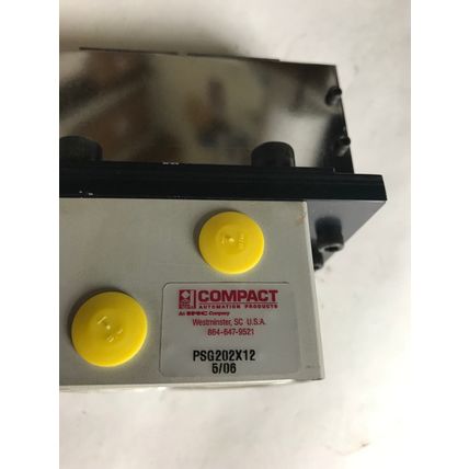 COMPACT PSG202X12 PNEUMATIC GRIPPER 1/8"NPT PORTS,1-1/4" GRIP WIDTH,1-1/8",SI