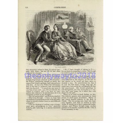 Vicars Parlour, Book Illustration (Print), 1861