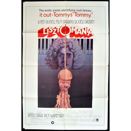 LISZTOMANIA 1975 Roger Daltrey Ringo Starr KEN RUSSELL US 1-SHEET POSTER