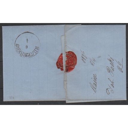 Mi: 33 used on letter from Mainz-Miltenberg 5.4.1876