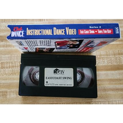 Vintage TNN Cinetel Club Dance VHS Instructional Dance Series 2 East Coast Swing