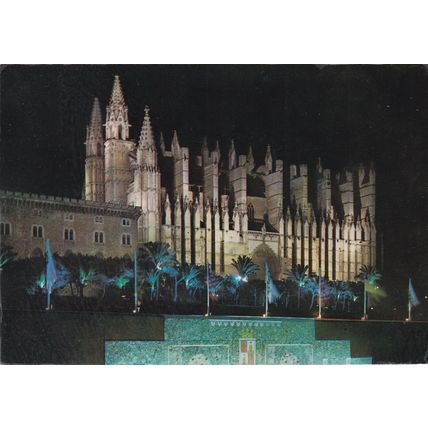 Palma Catedral Mallorca Spain Postcard unused creased
