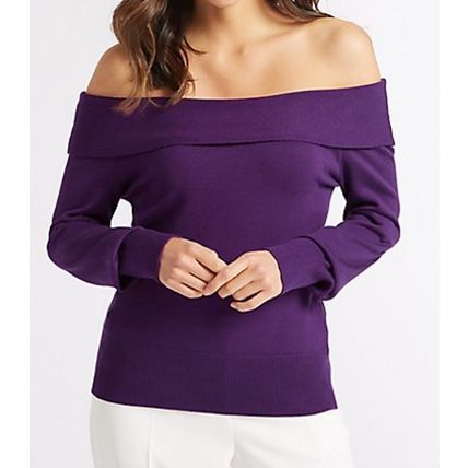 MARKS & SPENCER PER UNA Textured Long Sleeve Bardot Jumper BNWT (RARE)