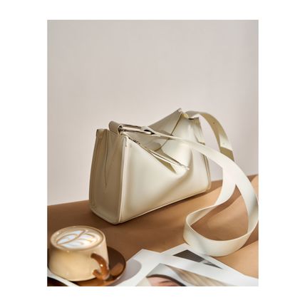 Genuine Soft Leather Shoulder Tote Crossbody Purses Bucket Bags White