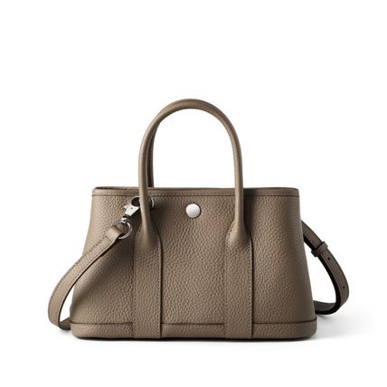 Genuine Leather Women Handbag and Shoulder Bag Grey