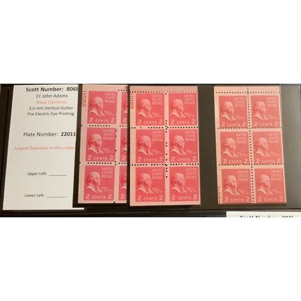 Fantastic Booklet Pane Collection With PL#'s EEE Bars & More - SEE ALL PHOTO'S