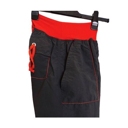 Zumba Logo Cargo Pants Dark Shadow Grey Orange S UK 10