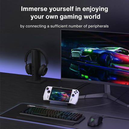 Ivanky 8-In-1 Docking Station 4K@120Hz for ASUS ROG Ally X/Valve Steam Deck Oled