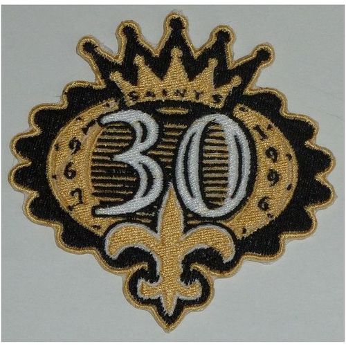 New Orleans Saints 30 Years Logo Iron On Patch