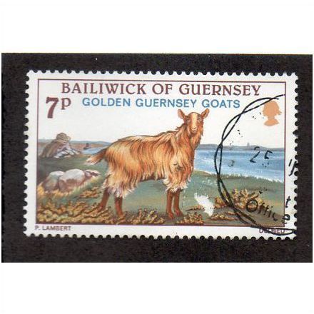 GUE 1980 7P 'GUERNSEY GOATS' FINE USED (EBID24-668)