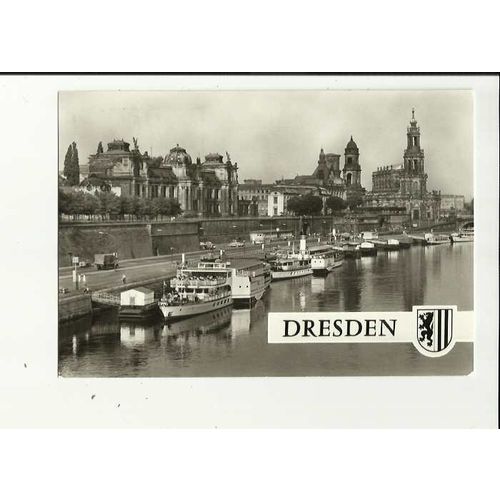 Germany DRESDEN Terrassenufer Postcard by Bruck (F 132)