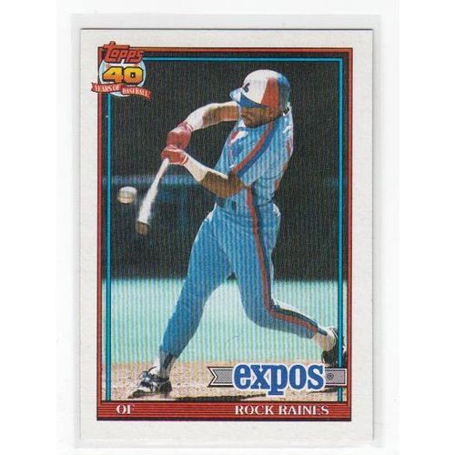 1991 Topps Tim Rock Raines baseball card #360 – Expos