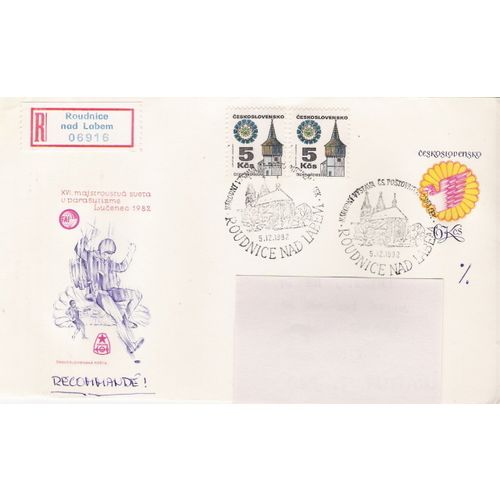 1) National Exhibition of Czechoslovak Postage Stamps, Roudnice nad Labem.