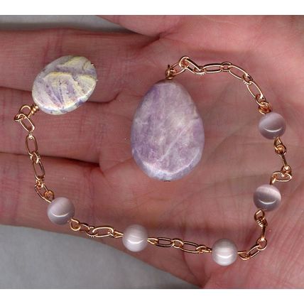 Chakracord Handmade Gemstone Pendulum Reflecting Thoughts Dowsing Metaphysical