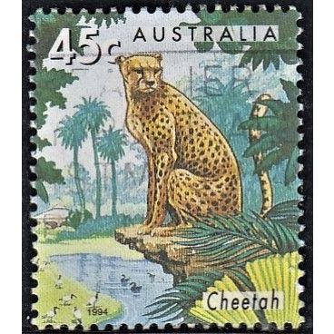 AUSTRALIA, 1994 45c Cheetah, SG 1480 (Scott #1386), used