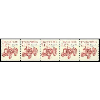 2127a 7.1c Tractor Fine MNH Dry Gum PNC 1/5 P0076