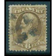 Used O75 6c Franklin 'TREASURY' Barely Clears C3477