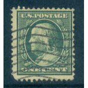 Used 331 1c Benjamin Franklin Barely Clears A06626