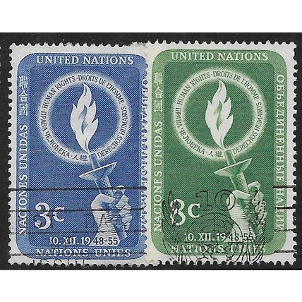 1955 Michel 45/46 - fine used (o)