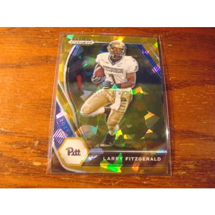 2021 Prizm Draft Picks, red & Gold Cracked Ice , LARRY FITZGERALD, Cardinals