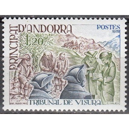 Andorre Français 1978 Michel 293 Neuf ** Cote (2008) 1.00 € Tribunal de Visura