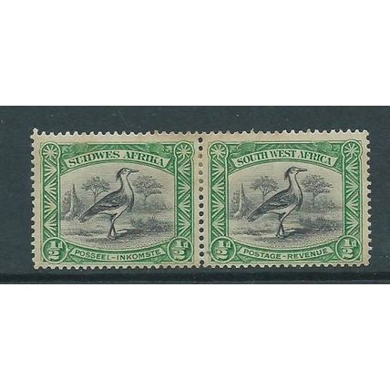 south west africa stamps sg74 sg 74 pair aged a bit hm