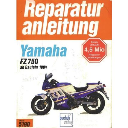 YAMAHA FZ750 REPARATUR ANLEITUNG MOTORRAD 98 SEITE DEUTSCH
