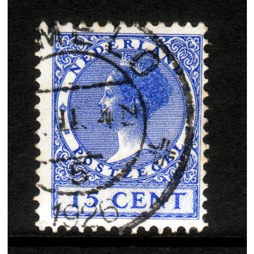 NETHERLANDS 1924 SG 320A 15c BLUE FINE USED #5
