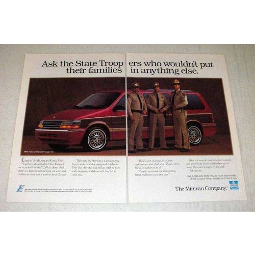 1993 Plymouth Grand Voyager LE Minivan Ad - Troopers