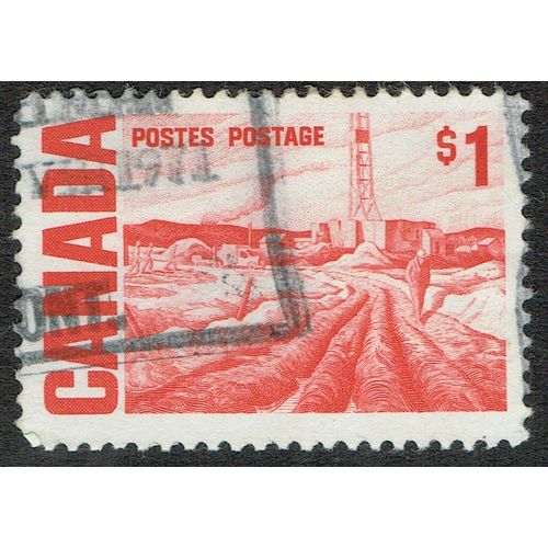 Canada 1967 Definitive Issue $1 Scarlet White Fluorescent Paper SG590ca GU