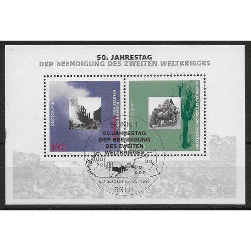 GER 1995 '50TH ANN END OF WORLD WAR II 'M/S FINE USED (EBID60-260XL)