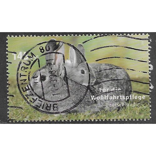 GER 2007 €1.45 ' PETS - RABBITS' FINE USED (EBID60-330)